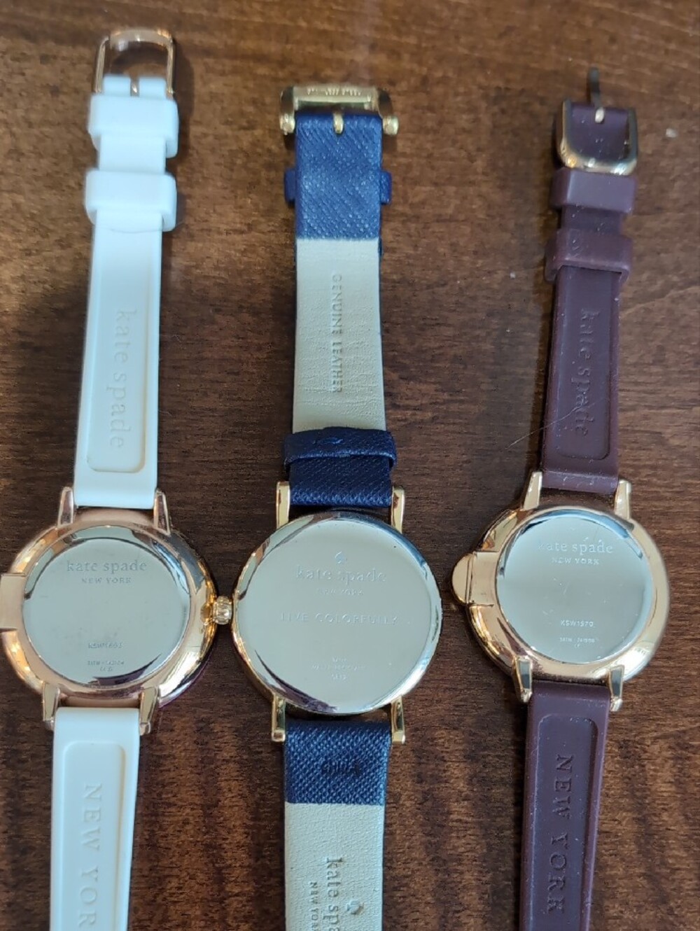 Kate Spade Multi-Color Stripe, Navy Cat & Pink Floral Watches - Picture 7 of 7